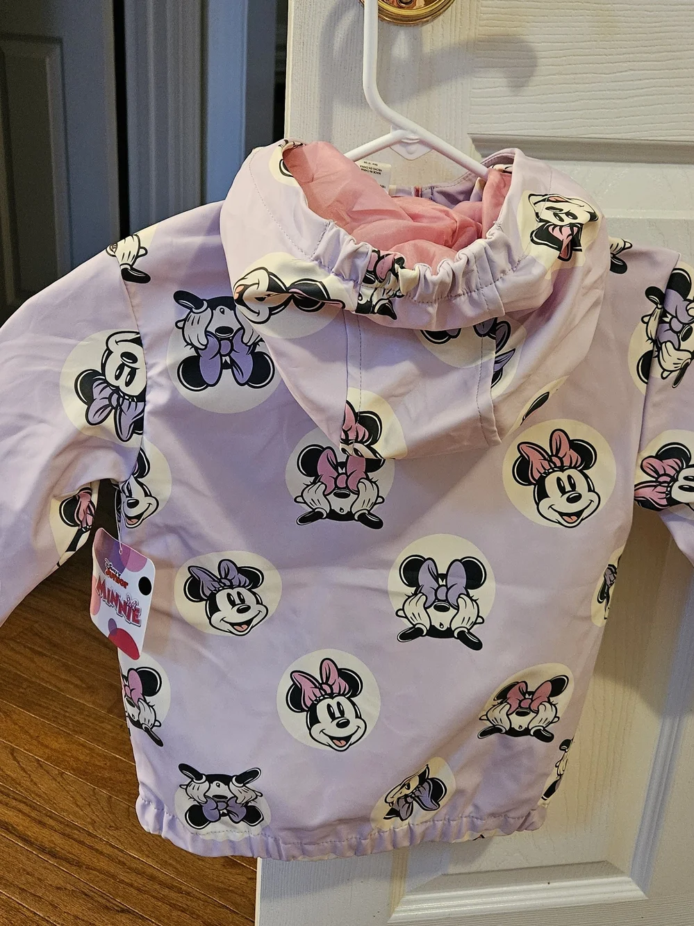 Disney Girls' Minnie Mouse Pink & Purple Raincoat